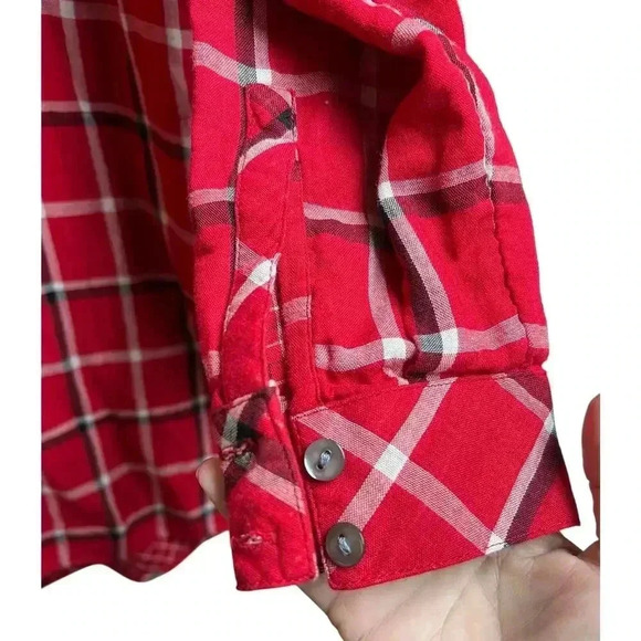 J.Jill Perfect Plaid Cloth Long Tunic with Pockets Medium Tall - Picture 5 of 8